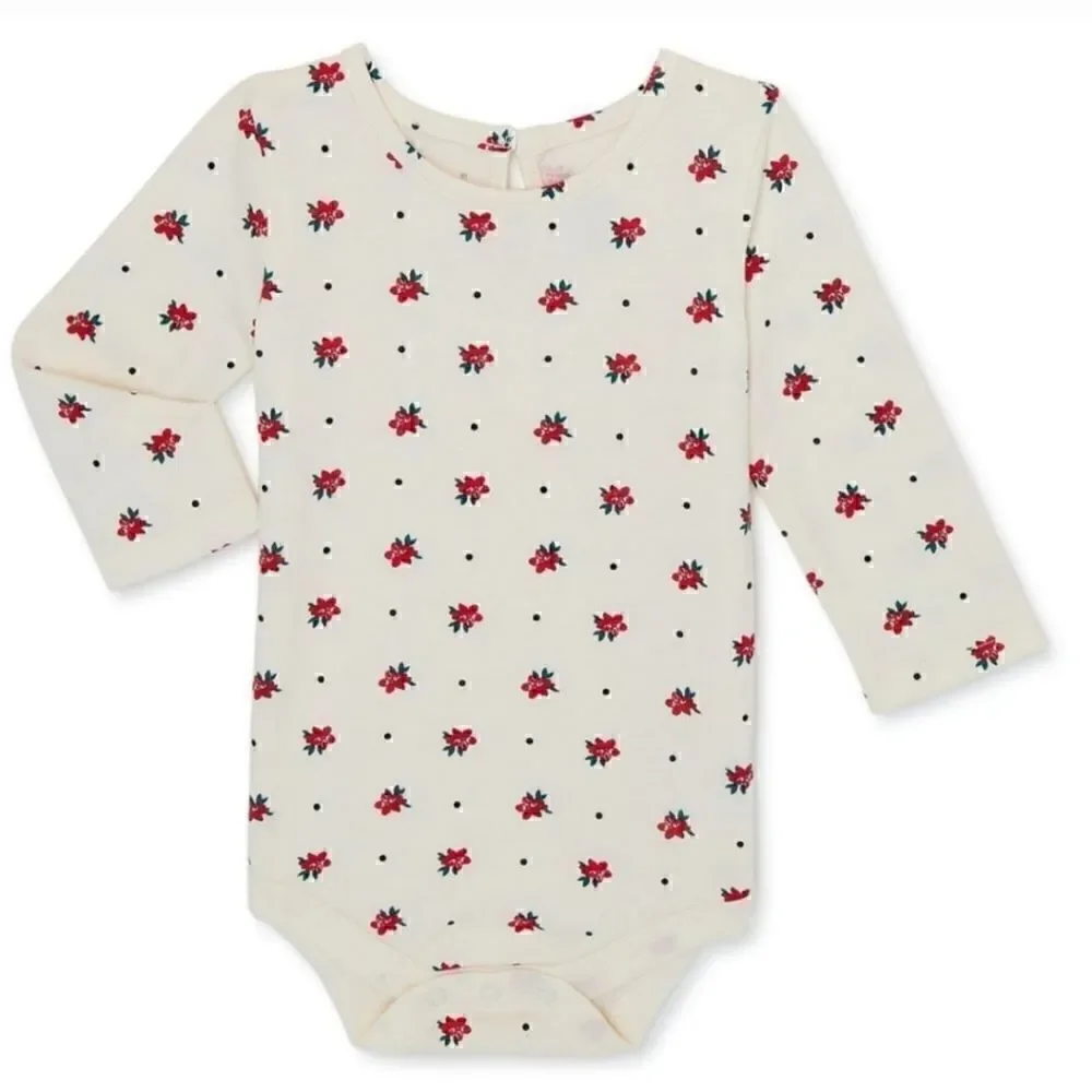 New baby girl Christmas outfit bundle of overall outfit sets